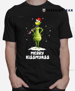 Merry Kissmyass Grinch Christmas Shirt