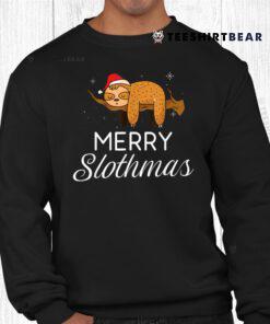 Merry Slothmas Christmas Lazy Cute Sloth Shirt