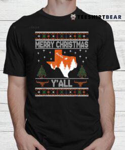 Merry Xmas Yall Texas Ugly Christmas Shirt