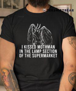 Mothman Cryptid I Kissed Mothman In The Lamp Section Shirt