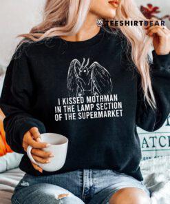 Mothman Cryptid I Kissed Mothman In The Lamp Section Shirt