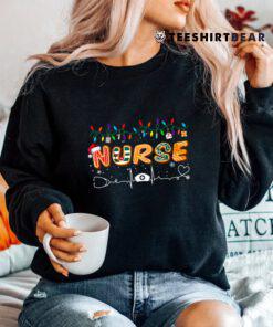 Nurse Christmas Santa Stethoscope Er Rn Lpn Icu Shirt