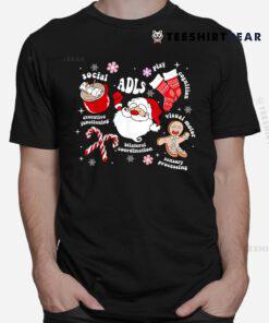 Occupational Therapy OT Christmas Santa Xmas Holiday Pajama Shirt