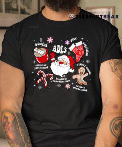 Occupational Therapy OT Christmas Santa Xmas Holiday Pajama Shirt