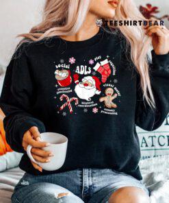 Occupational Therapy OT Christmas Santa Xmas Holiday Pajama Shirt