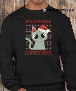 Purry Christmas Funny Cat Christmas Shirt