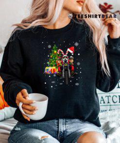 Santa On Motorcycle Biker Christmas Motorbike Shirt