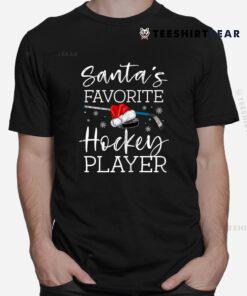 Santa's Favorite Hockey Player Funny Pajama Christmas