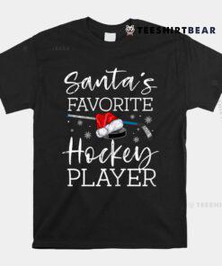 Santa's Favorite Hockey Player Funny Pajama Christmas