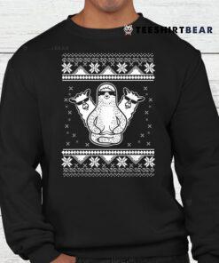 Sloth Llama Hipster Ugly X Mas Funny Animal Christmas Shirt