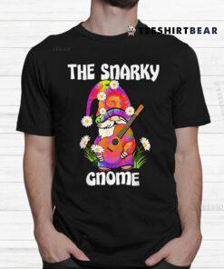 Snarky Gnome Merry Christmas Tie Dye Pajamas Shirt