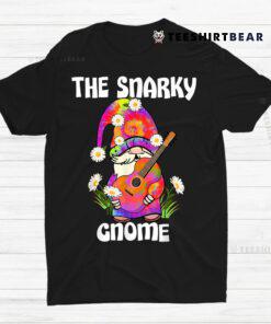 Snarky Gnome Merry Christmas Tie Dye Pajamas Shirt