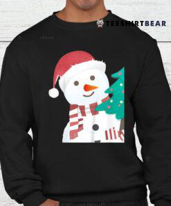 Snow Man Snowflake Winter Christmas Tree Holiday X Mas Shirt