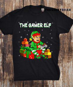 The Gamer Elf Funny Gifts Woman Christmas Gaming Xmas Shirt