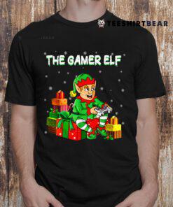 The Gamer Elf Funny Gifts Woman Christmas Gaming Xmas Shirt