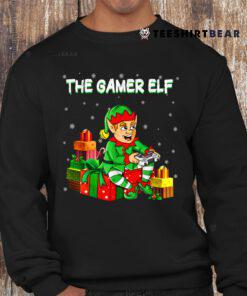 The Gamer Elf Funny Gifts Woman Christmas Gaming Xmas Shirt