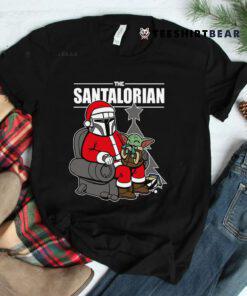 The Santalorian And Baby Yoda Christmas Shirt