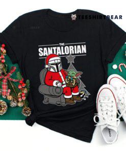 The Santalorian And Baby Yoda Christmas Shirt