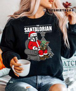 The Santalorian And Baby Yoda Christmas Shirt