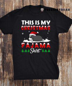 This Is My Christmas Pajama Boston Terrier Dog Funny Xmas Shirt