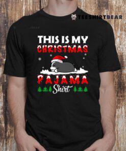 This Is My Christmas Pajama Boston Terrier Dog Funny Xmas Shirt