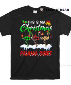 This Is My Christmas Pajama Flamingo Lover Lights Xmas Shirt