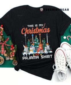 This Is My Christmas Pajama Funny Guitar Xmas Shirt