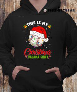 This Is My Christmas Pajama Shirt Baseball Christmas Lights Shirt