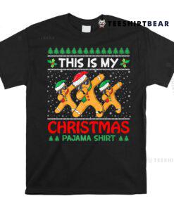 This Is My Christmas Pajama Shirt Dabbing Gingerbread Shirt