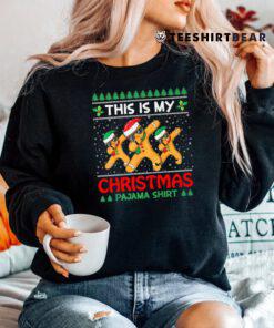 This Is My Christmas Pajama Shirt Dabbing Gingerbread Shirt
