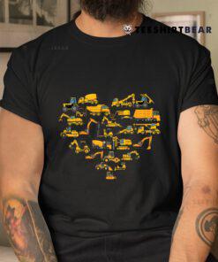 Types Of Construction Excavator Bulldozer Truck Crane Shirt
