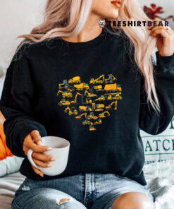 Types Of Construction Excavator Bulldozer Truck Crane Shirt