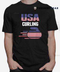 USA Team Curling Rock Jersey Shirt