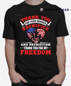 Veterans Thank You American Flag Shirt