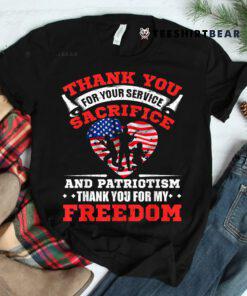 Veterans Thank You American Flag Shirt