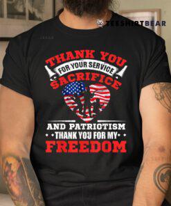Veterans Thank You American Flag Shirt