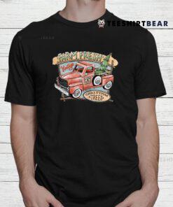 Vintage Farm Fresh Christmas Trees Red Truck Shirt