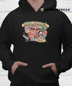 Vintage Farm Fresh Christmas Trees Red Truck Shirt