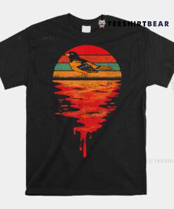 Baltimore Oriole Vintage Retro Sunset Shirt