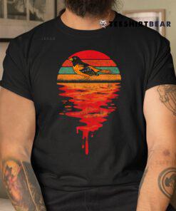 Baltimore Oriole Vintage Retro Sunset Shirt
