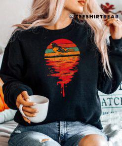 Baltimore Oriole Vintage Retro Sunset Shirt