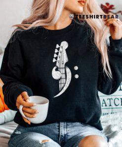 Bass Cleff Headstock Bassist Bass Guitar Musician Music Shirt