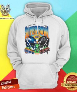 Dueling Super Bowl XXXIII Denver Broncos vs Atlanta Falcons hoodie