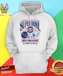 Dueling Super Bowl XX New Orleans Bears vs Patriot hoodie
