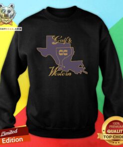 Gulf and Western Teal Map Retro sweatshirt