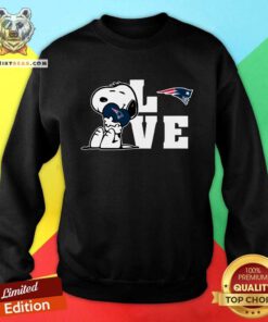 Snoopy Love New England Patriots sweatshirt