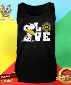 Snoopy Love Michigan Wolverines tank-top