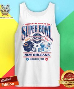 Dueling Super Bowl XX New Orleans Bears vs Patriot tank-top