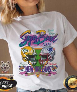 Dueling Super Bowl XXXI New Orleans Battle in the Bayon v-neck