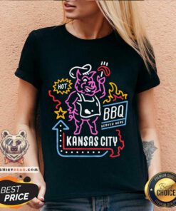 Kansas City BBQ Served Here v-neck